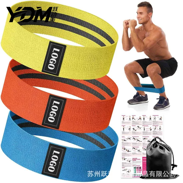 Yoga Elastic Circle Fitness Women's Elastic Band Leg Training Hip Strength Squat Hip Belt Stretching Elastic Hip Circle