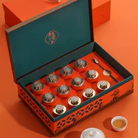 Высококачественная упаковочная коробка Китайская пустая Подарочная коробка металлические железные банки полкило упаковано в килограмм маленькие чайные банки коробка для упаковки чая оптом