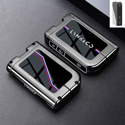 Suitable for Lynk & Co 900 Key Cover 06 New Model 03/07/Z10/01/900/02/09 Car 05Emp Buckle Shell for Men (Static Rod/Key Bag) - type-a-key-gun-black-single-shell