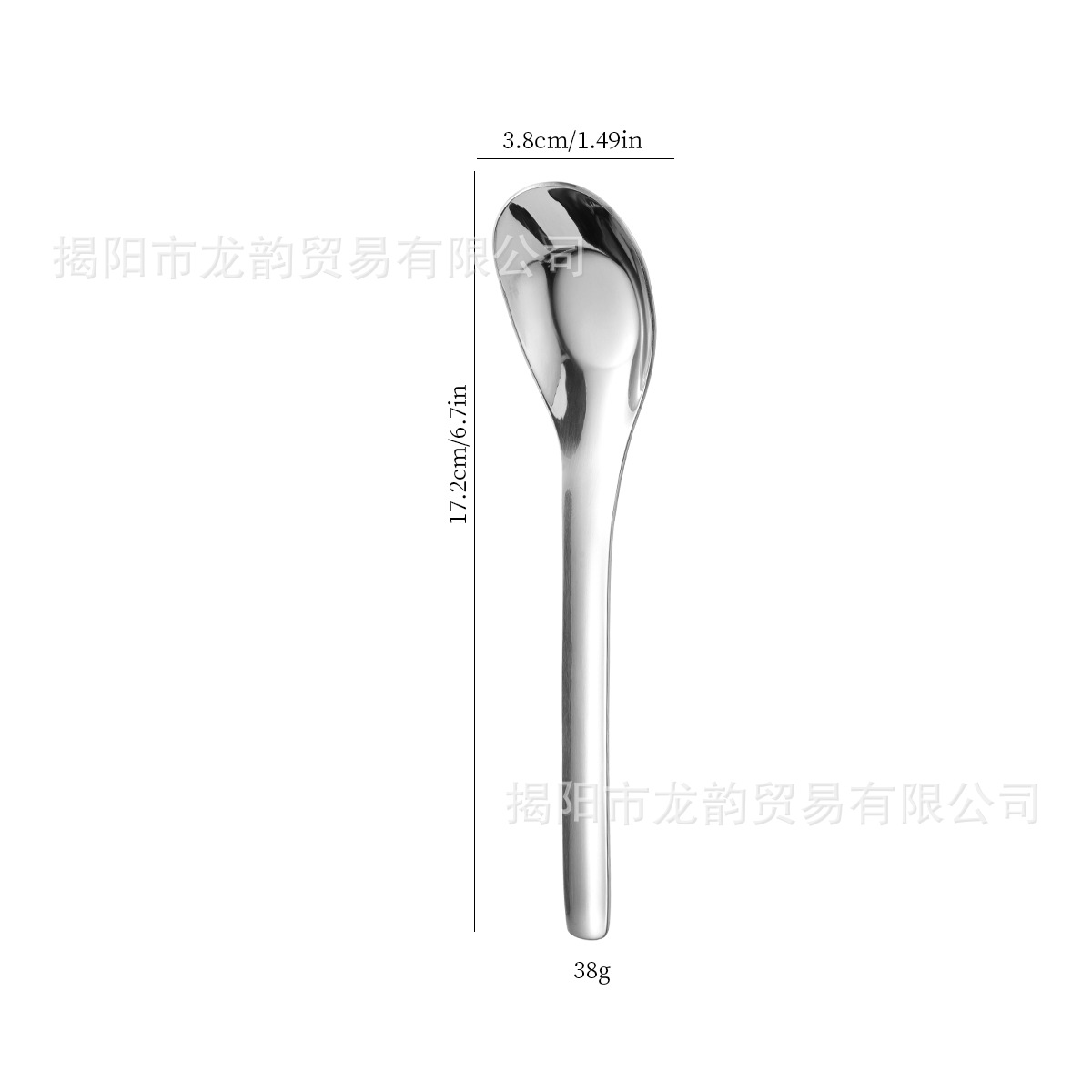 Comercio exterior 304 cucharas redondas de acero inoxidable de fondo profundo, cucharas de cubierta de hotel de alta calidad, cucharas de comedor, cucharas de salsa, cucharas de salsa