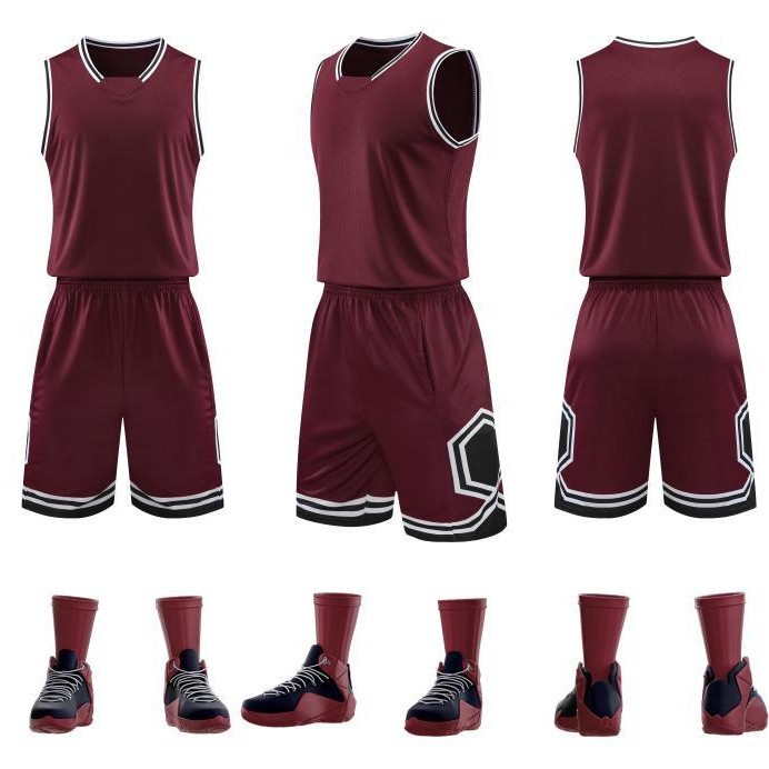 Nuevo conjunto de ropa de baloncesto de verano hombre sin mangas chaleco deportivo impresa ropa de entrenamiento de juego 207