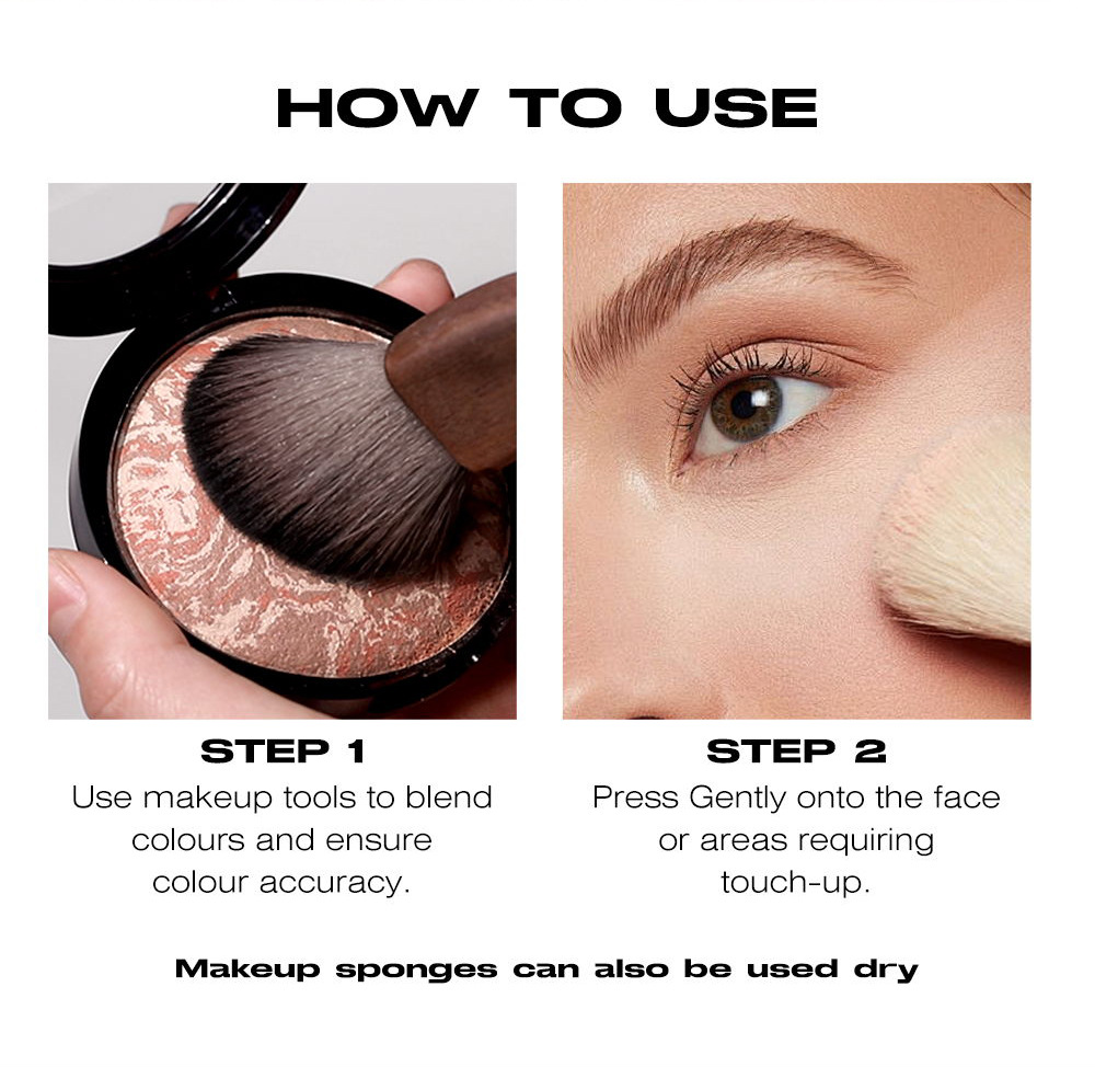 YOUNG VISION 4-color Pork Belly Baking Powder Foundation is a fine and smooth powder that can enhance skin tone and set the makeup undefined