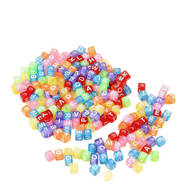 Acrylic children's creative accessory with letters