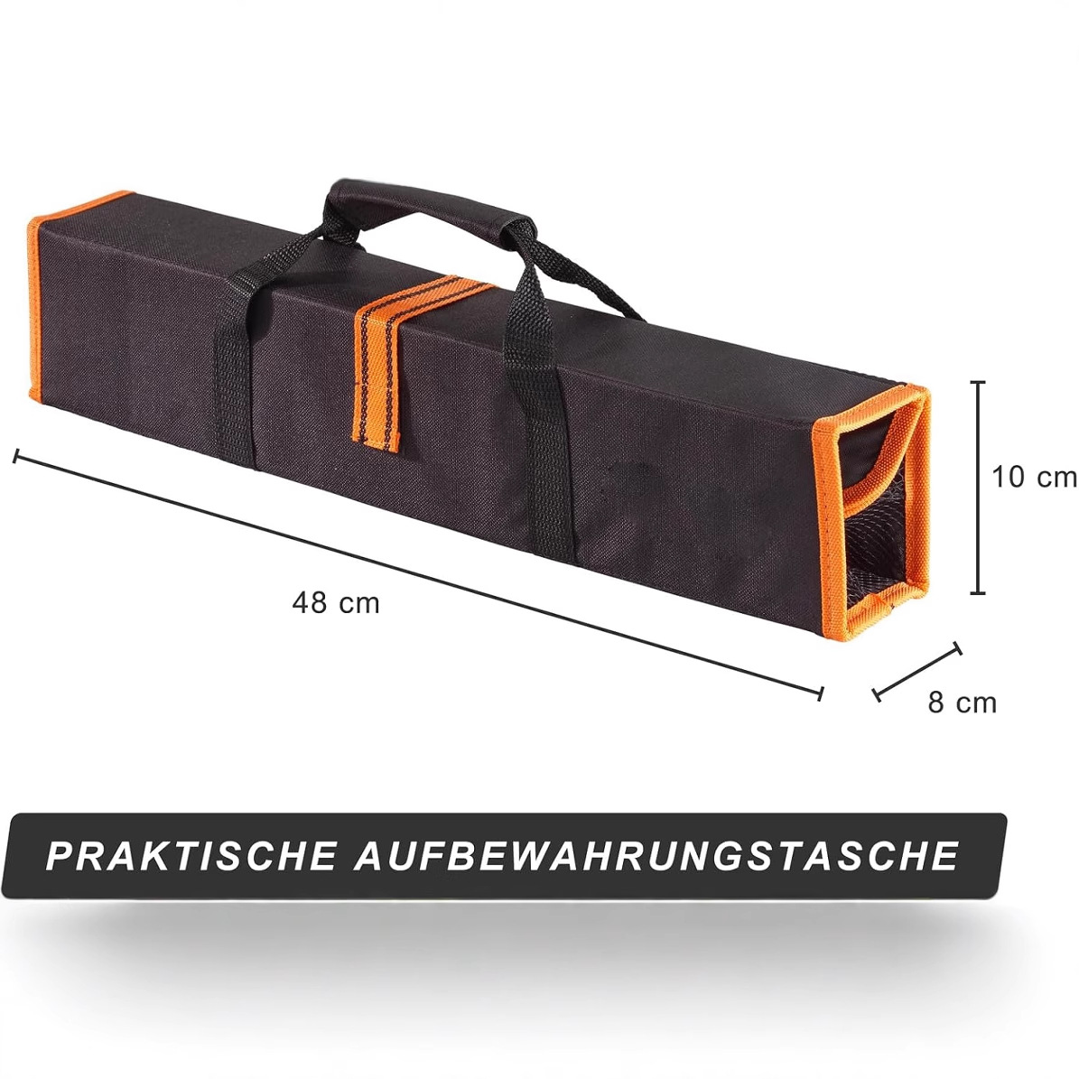 Amazon Cross-border venta caliente de acero inoxidable herramienta de barbacoa juego al aire libre camping multifunción bolsa de almacenamiento combinación de barbacoa