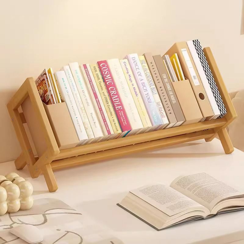 Desktop Bookshelf Simple Bookshelf Kidsren's Storage Desk Desk Side Window Sill Small Home Countertop Bookcase