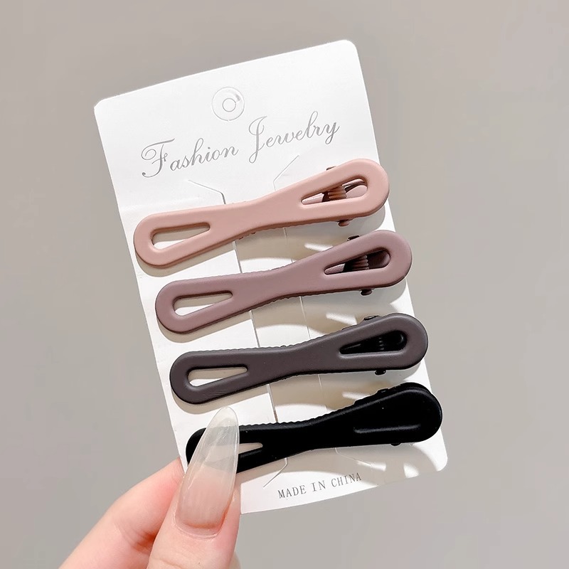 Clips de boca de pato bordes laterales bordes de cabello clips de mujer verano sin marcas clips de cabello maquillaje posicionamiento fijo clips de cabello tocado