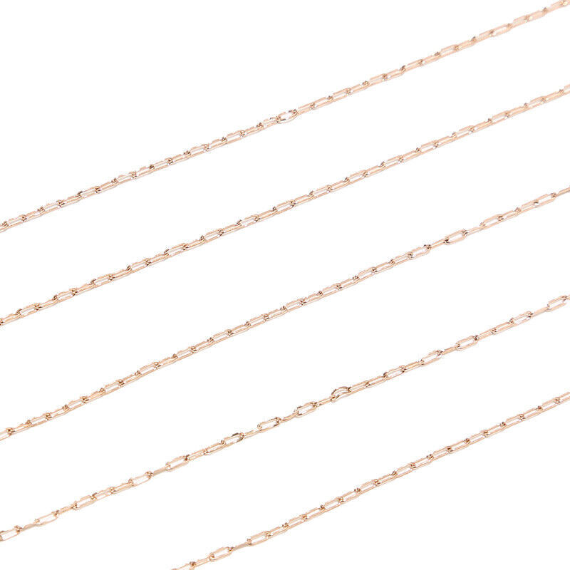 Plating Design 1 M 304 Stainless Steel Paperclip Chain 1 M Jewelry Accessories Chain