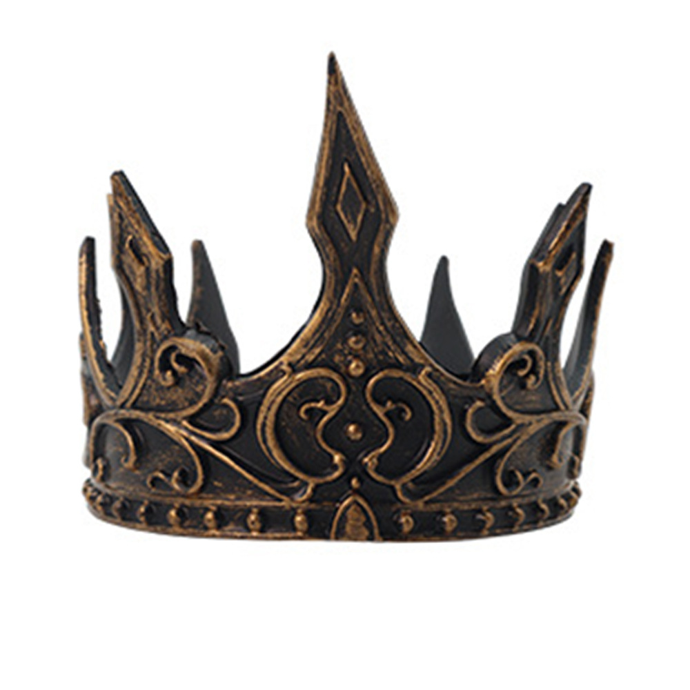 Transfronterizos medieval rey corona Halloween baile de máscaras fiesta disfraz de espectáculo props cosplay cabeza