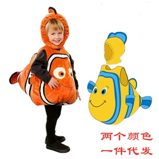 尼莫小丑鱼服装电影海底总动员Cos尼莫冒险角色服装万圣节儿童服