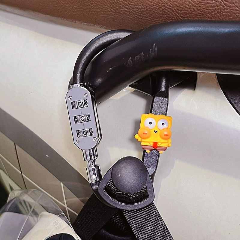 電気自動車ヘルメットロック固定ユニバーサルかわいい漫画高価値バッテリー車ヘルメット盗難防止ロック盗難防止アーティファクト|undefined