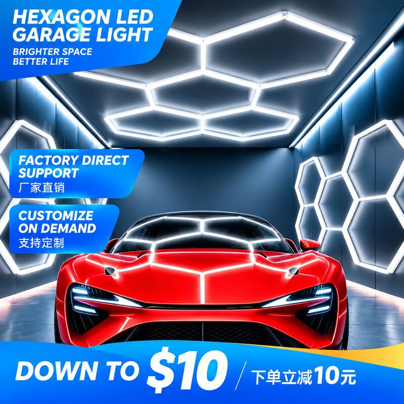 Auto Beauty Work Station Light Led Super Bright DIY Hexagonal Garage Light Rgb Honeycomb Light Car Wash Shop High Bay Ceiling Light Auto Beauty Work Station Light Led Super Bright DIY Hexagonal Garage Light Rgb Honeycomb Light Car Wash Shop High Bay Ceiling Light