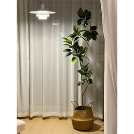 海虹景品仿真绿植橡皮树绿金刚仿生假植物高端轻奢大型落地盆栽