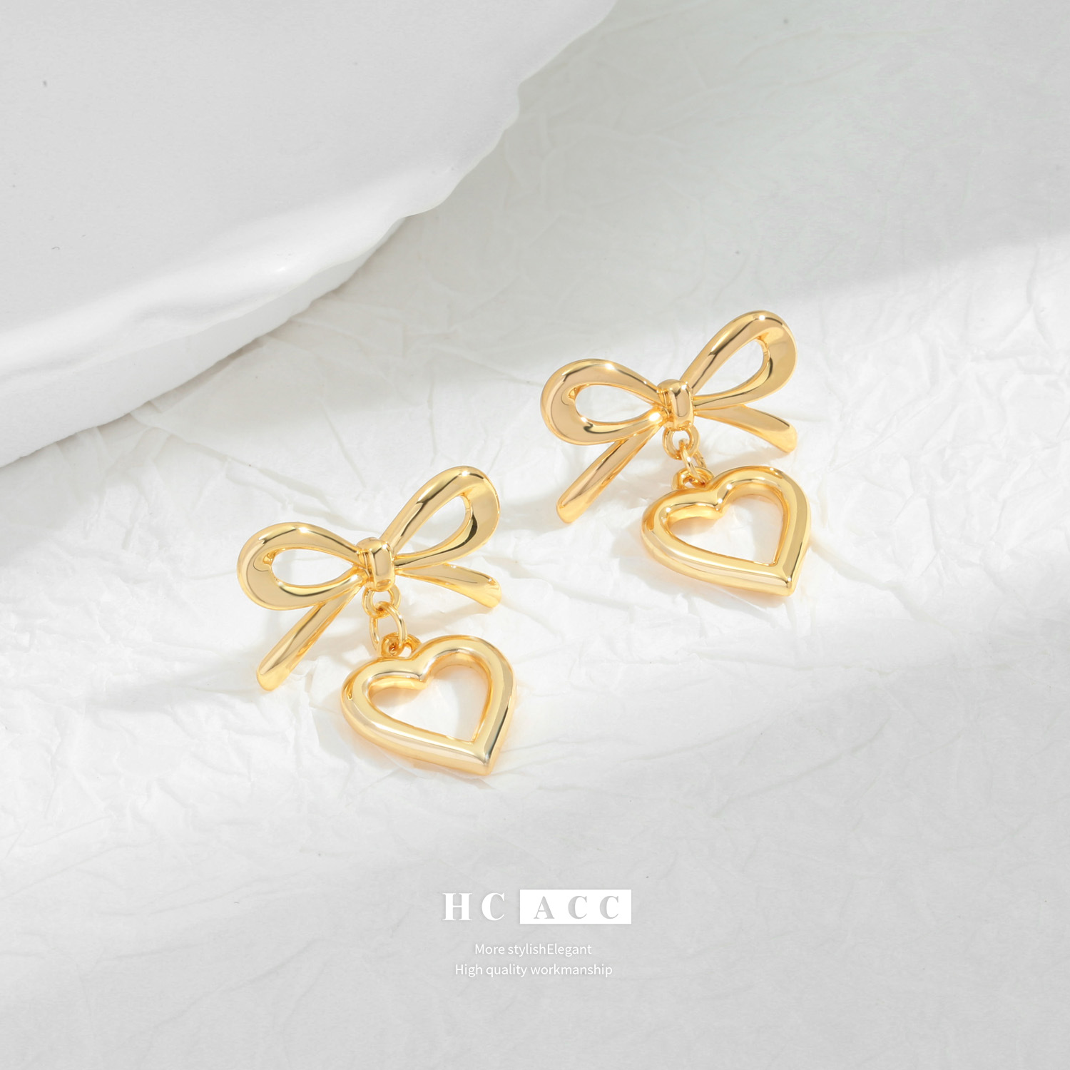 fashion-design-sense-bow-love-vintage-earrings-french-light-luxury-high-end-sense-copper-plated-gold-heart-shaped-womens-earrings