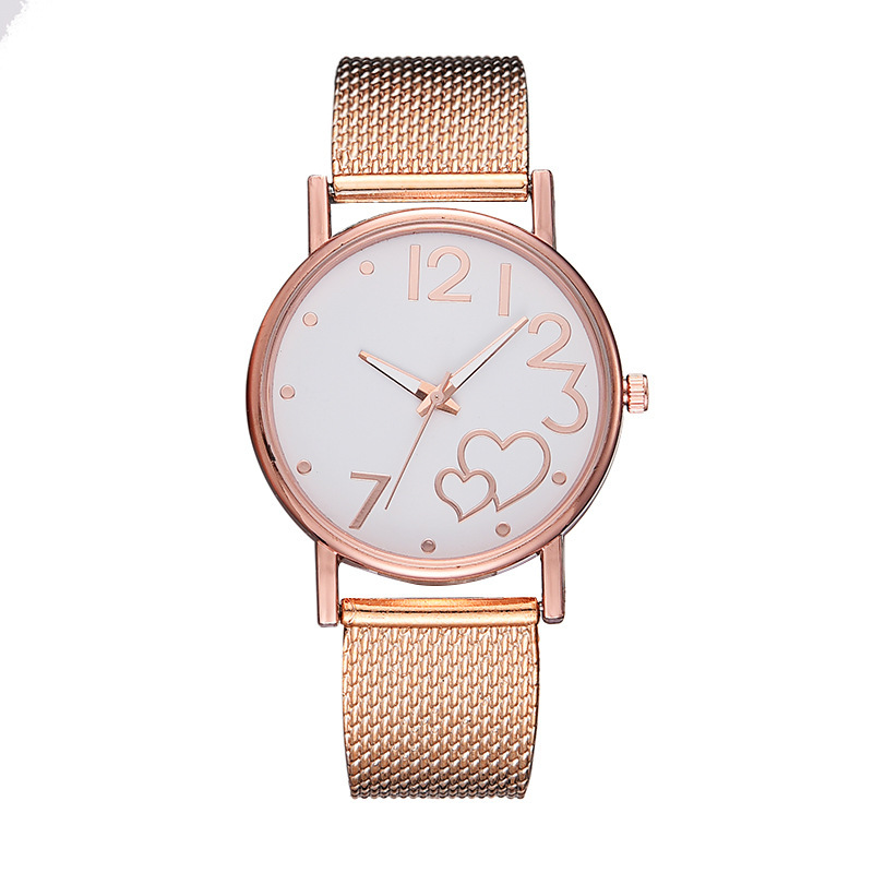 Women's Gender Casual Solid Color Buckle Quartz Women's Watches