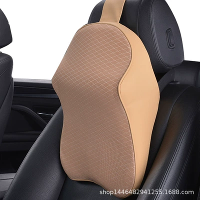 Neck Pillow Car Headrest Memory – Headrest - beige-headrest