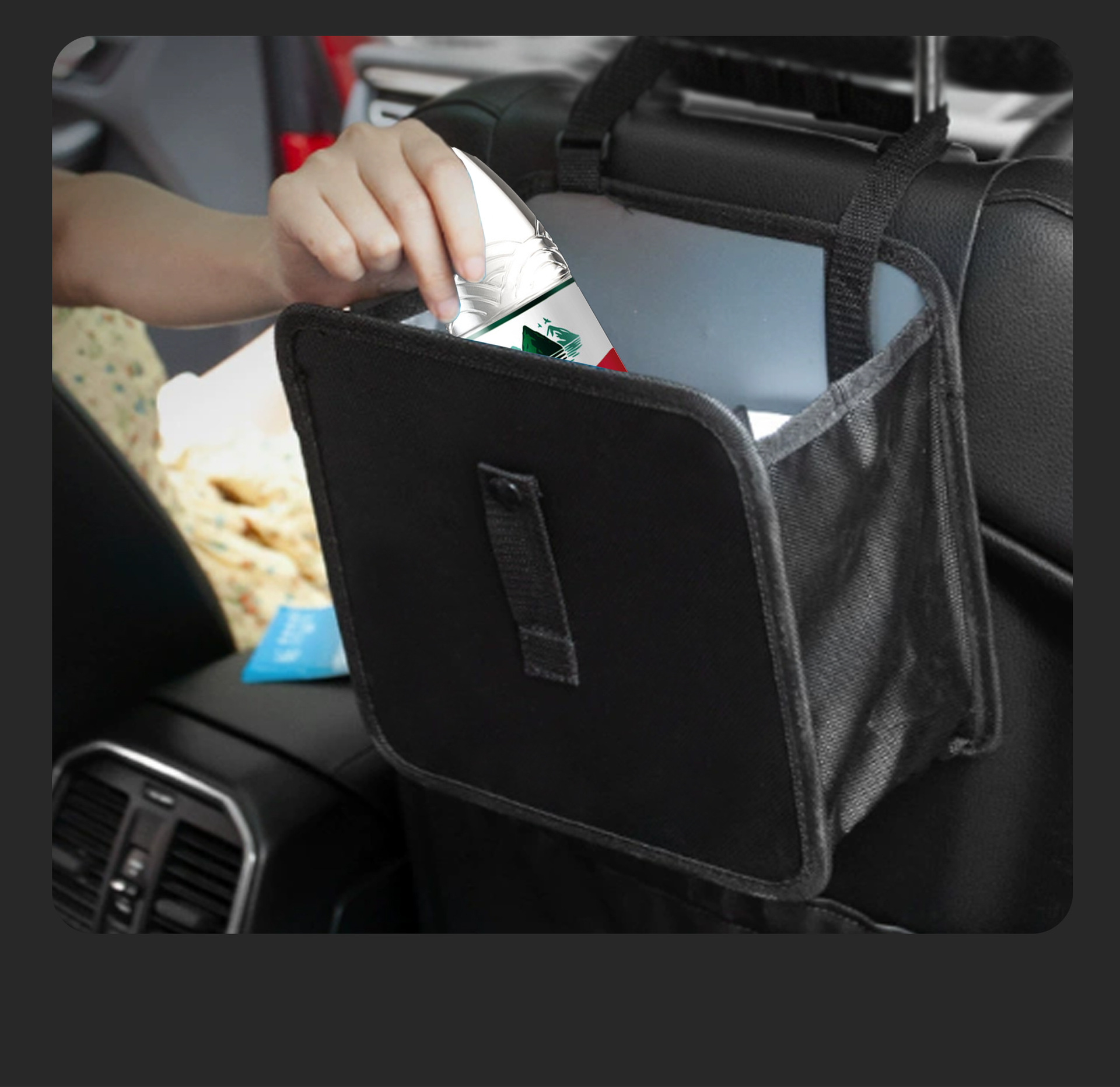 Car Foldableing Trash Can, Car Interior Storage, Car Rear Seat Storage Bag, Car Multifunctional Storage Bag