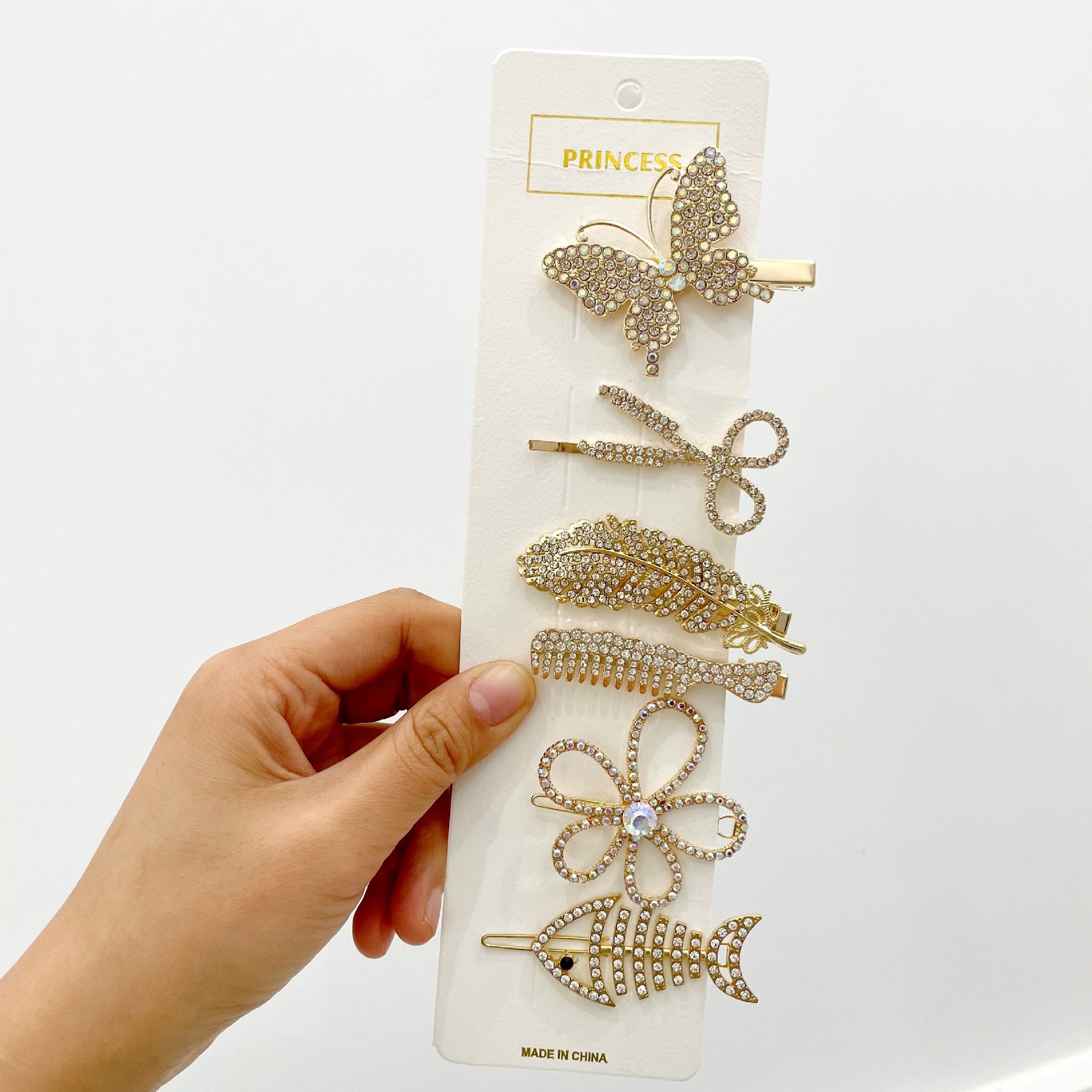 清新甜美一字夾2021年冬季網紅新款頭飾韓版韓式珍珠幾何髮夾批發