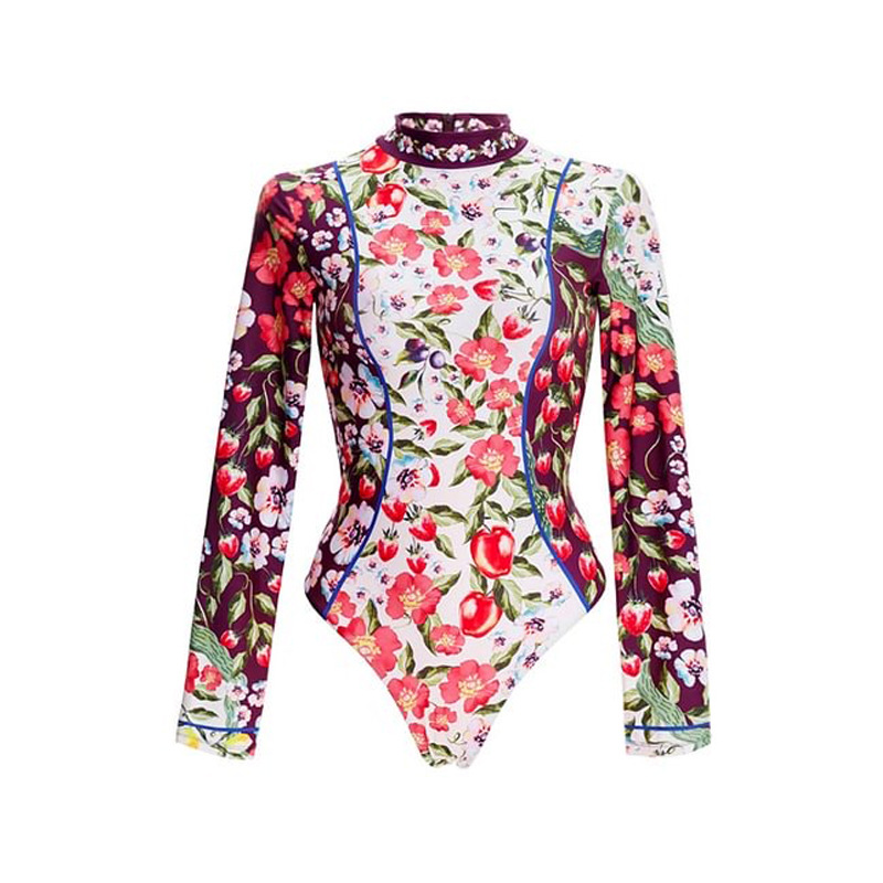 Damenmode: Bedruckter Badeanzug, einteilig, Design für den Frühling_voghion.com