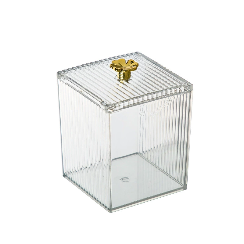 Table cotton swabs, small storage box, plastic dustproof cotton pads