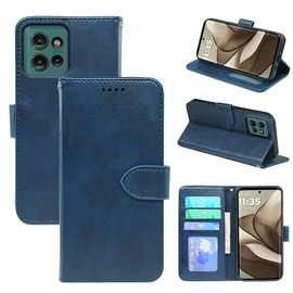 适用摩托罗拉Edge 70/moto X70 Air手机壳小牛皮相框G57翻盖皮套