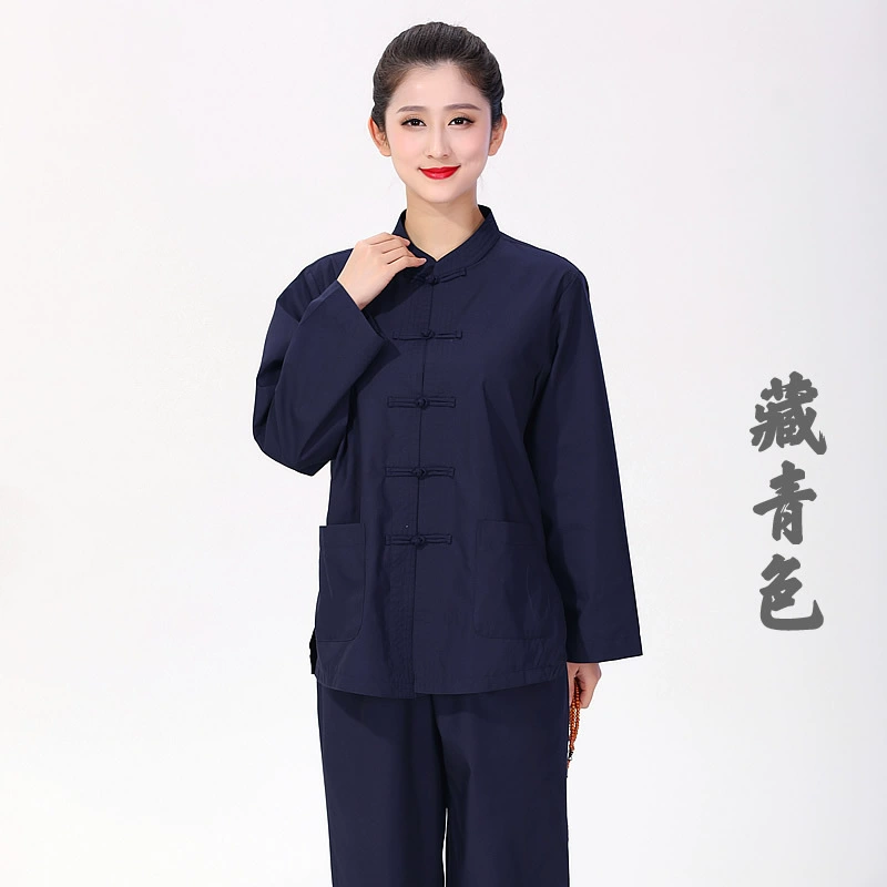 Костюм для медитации Haiqing в стиле императорской эпохи для женщин и мужчин, кофейный цвет, седовато-винный комплект на весну и лето