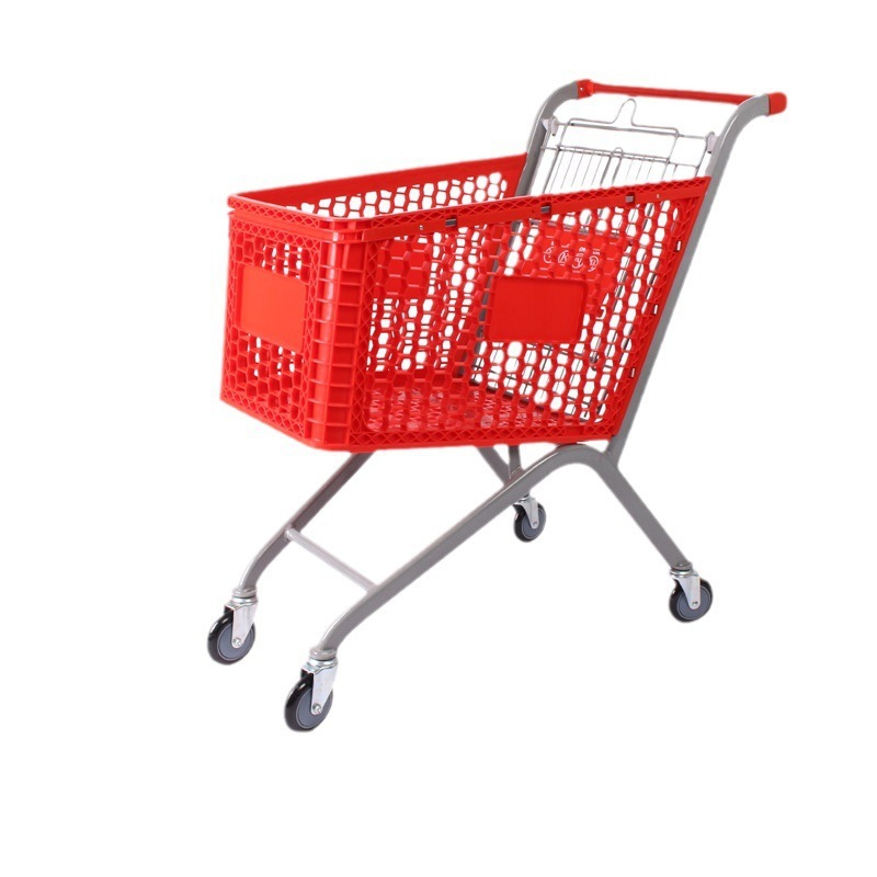 Carrito de Compras de Plástico para Supermercado