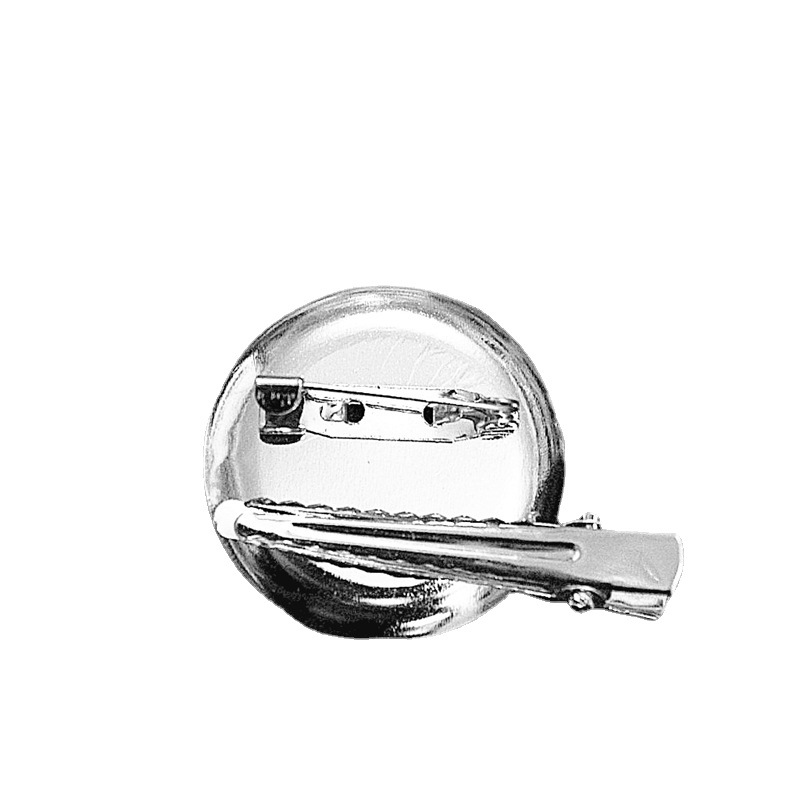 3.5 CM round brooch double -use with duckbill clothing hair…