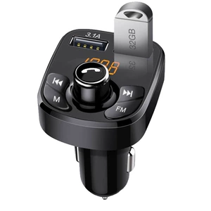 Cross-border car Bluetooth mp3 player car charger fm transmitter hands-free dual-port usb receiver