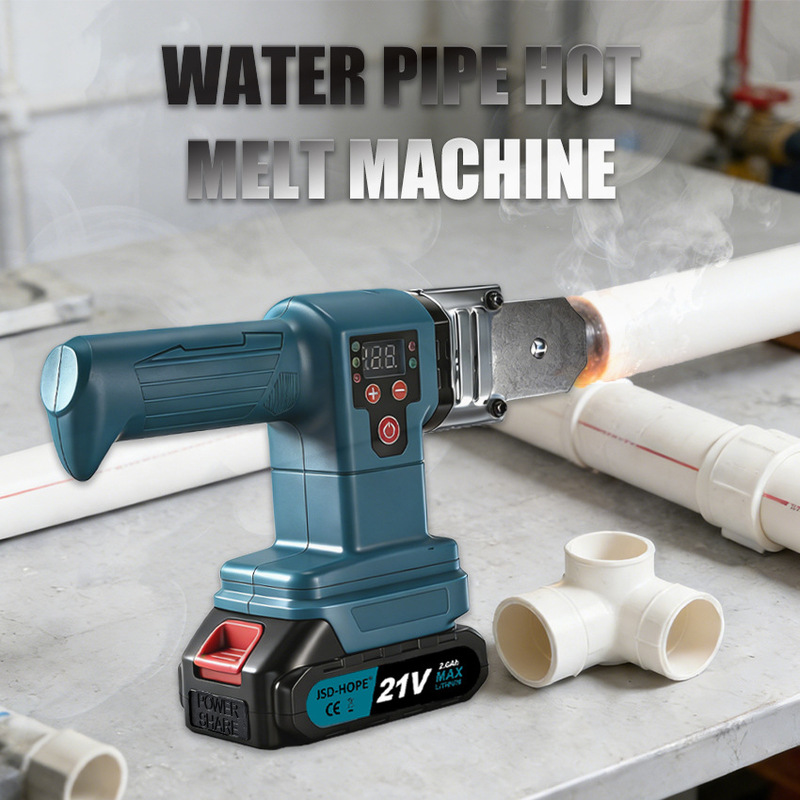 Wireless Lithium Battery Hot Melt Machine, Rechargeable Ppr Water Pipe Hot Melt Machine, Handheld Cordless Plastic Welding Machine for Home Improvement and Plumbing Wireless Lithium Battery Hot Melt Machine, Rechargeable Ppr Water Pipe Hot Melt Machine, Handheld Cordless Plastic Welding Machine for Home Improvement and Plumbing