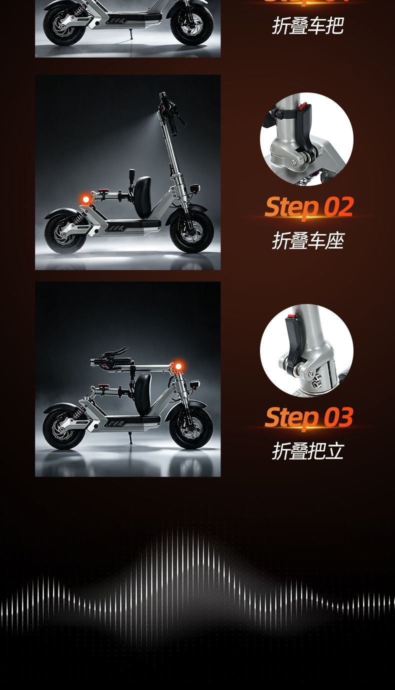 Cross-Border Electric Scooter, Aluminum Cast Folding Electric Vehicle, Lithium Battery-Powered Two-Wheeled Mini Electric Scooter