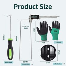 U型地钉防草布地钉镀锌钢钉园林多肉草坪地膜钉户外帐篷固定钉