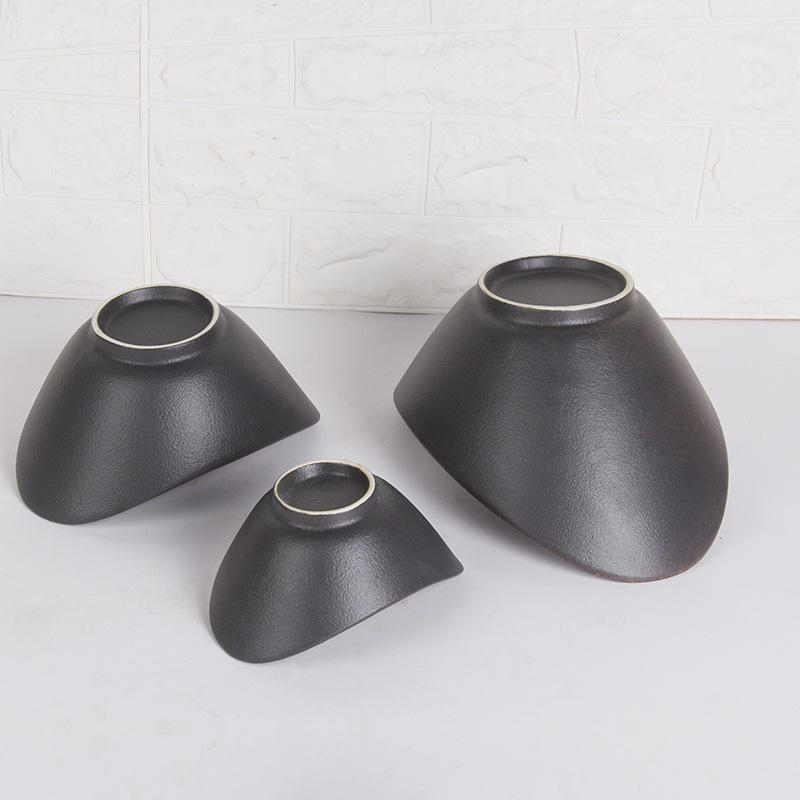 Retro creativo lingote forma decoración de cerámica plato de fruta plato Hotel hogar plato frío sashimi plato de sopa