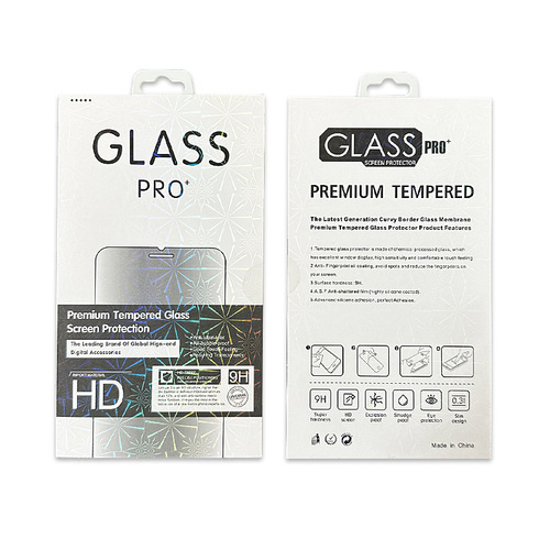 Apple mobile phone tempered film packaging box Universal screen protective film book-shaped paper box book plastic frame