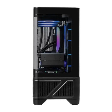 Корпус Valkyrie VK03M Sea View Room M-ATX с прозрачной боковой панелью, 360 мм водяное охлаждение, 6.2" сенсорный экран, белый корпус