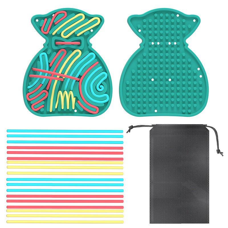 Amazon Hot Sale Sensory Kids Board serie de Navidad jarre niños puzzle silicona tablero libre de BPA