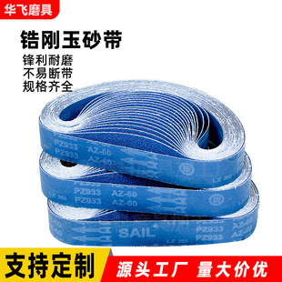 Abrasive Belt 915 Stainless Steel Brushed Blue Sand Belt Metal Grinding and Polishing Belt Dry and Wet Zirconium Corundum Abrasive Belt Wholesale