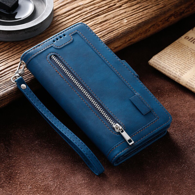 Suitable for Xiaomi Poco X5 Zipper Nine-Card Mobile Phone Leather Case Redmi Note 12Pro Wallet Style F5 Protective Case
