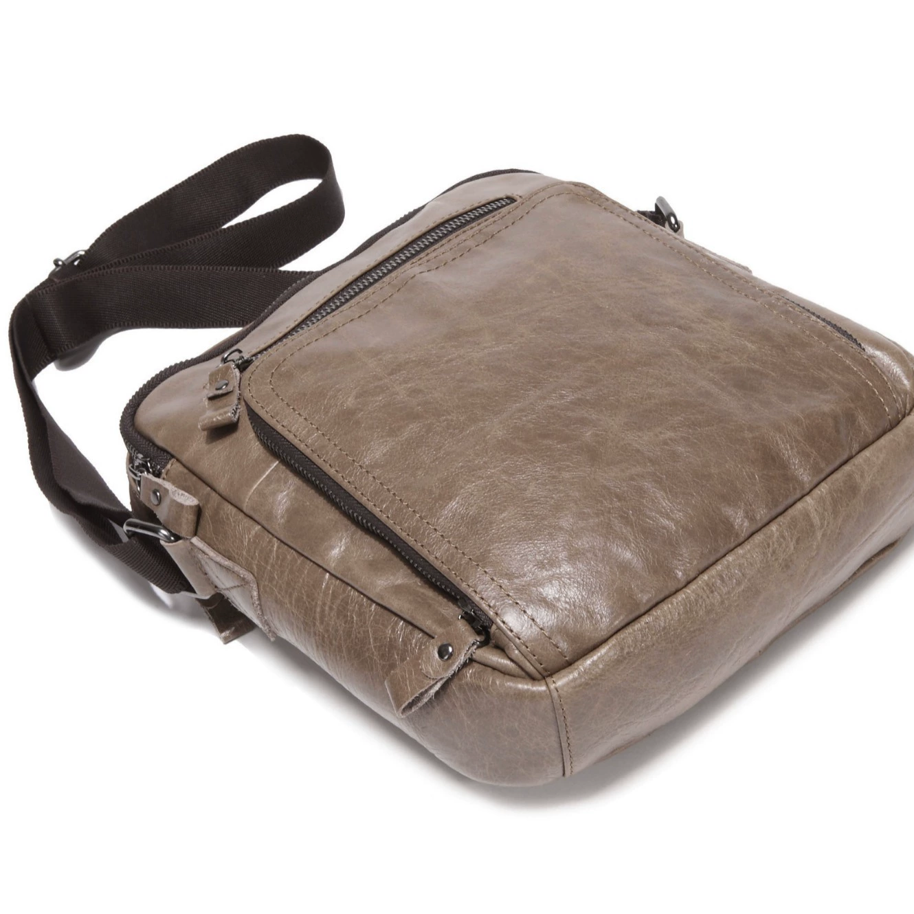 Leather fashionable one-shoulder bag, cowhide