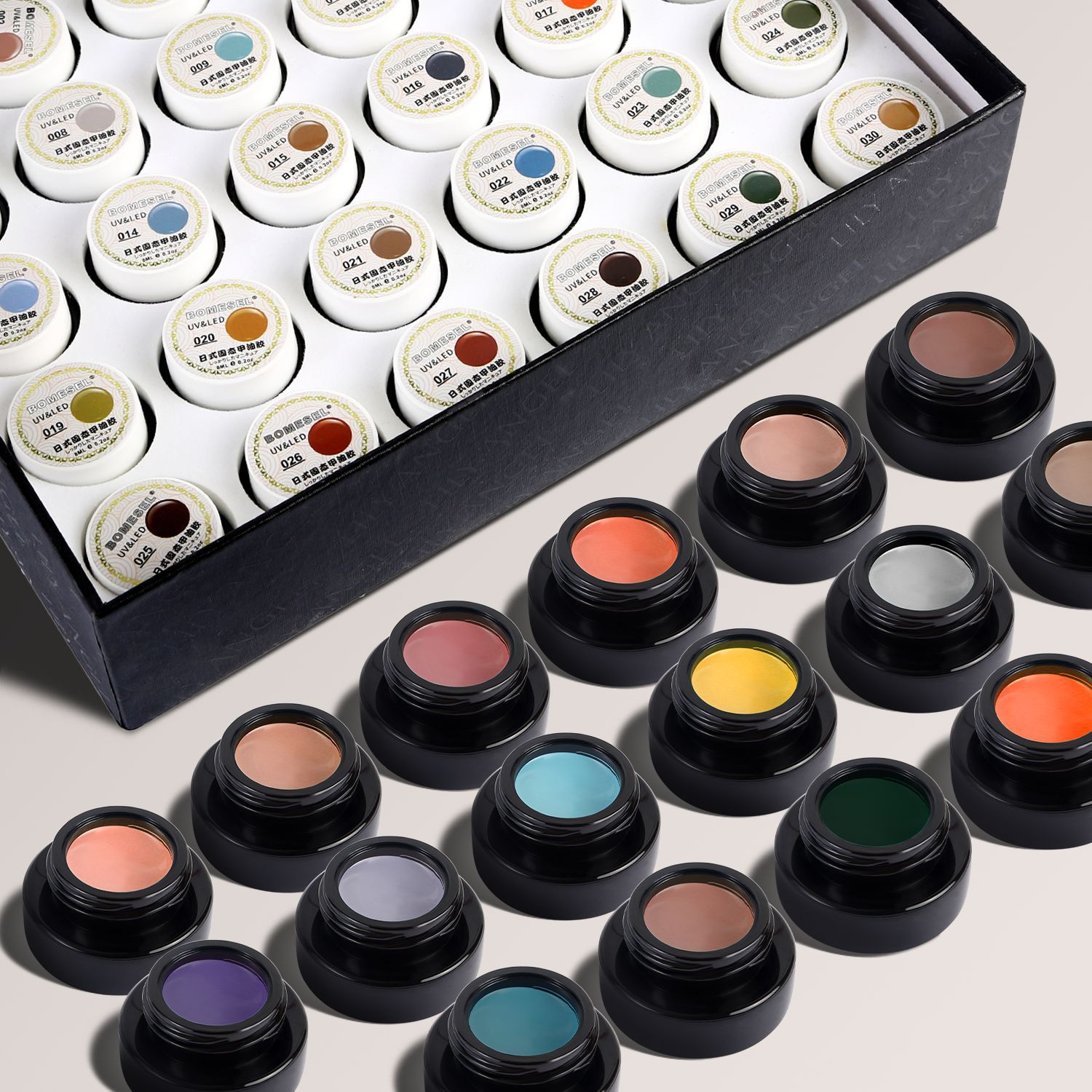 Explosión transfronteriza de pegamento de manicuras, pegamento de blush gradiente, pegamento de pintura sin lavado, pegamento de manicuras sólido especial para la tienda de manicuras
