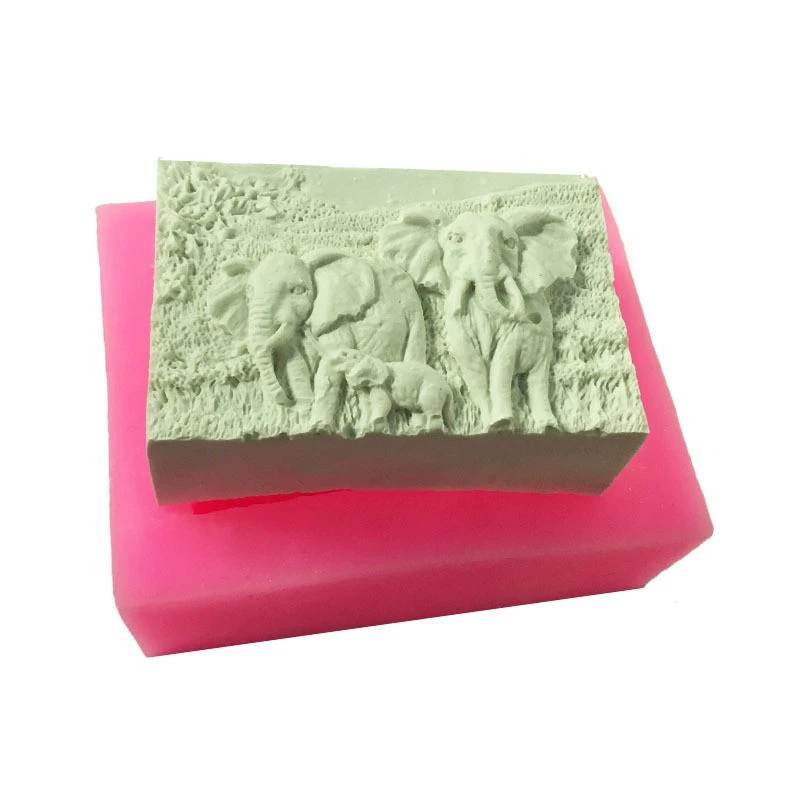 Силиконовая форма, мастика, акриловые украшения, слон