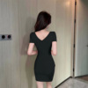 Waist tightening spicy girl dress sexy small figure wrapped buttocks skirt for women