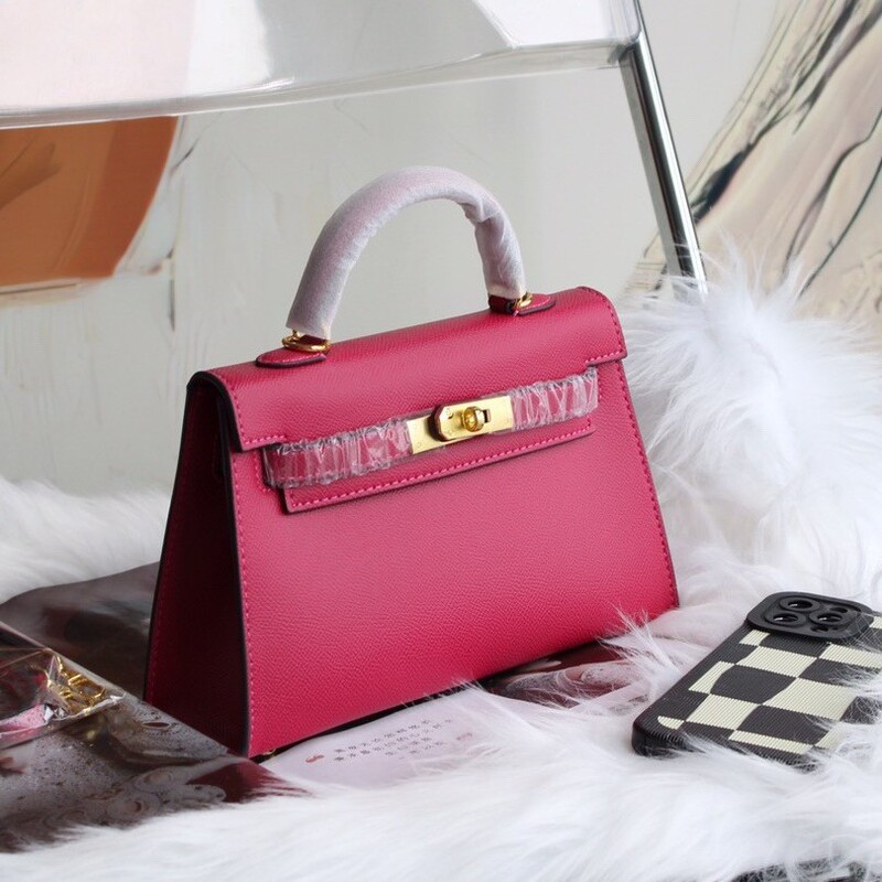 Aliexpress Hot-Selling Candy-Colored Kelly Bag, European and American Fashion Women's Handbag, High-End Single Shoulder Crossbody Bag for Women