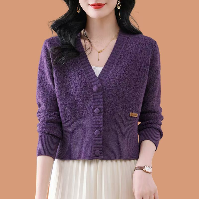 2026 New Autumn-Winter High-Waisted Coat for Women, Autumn Outwear with Shawl, Paired with Skirt, Knitted Cardigan Coat, Sweater for Women