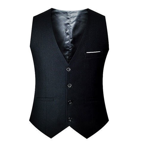 Brand Suit Vest Men's New Non-iron Men's Vest Spring and Summer Korean Style Slim-fit Waistcoat Single Piece
