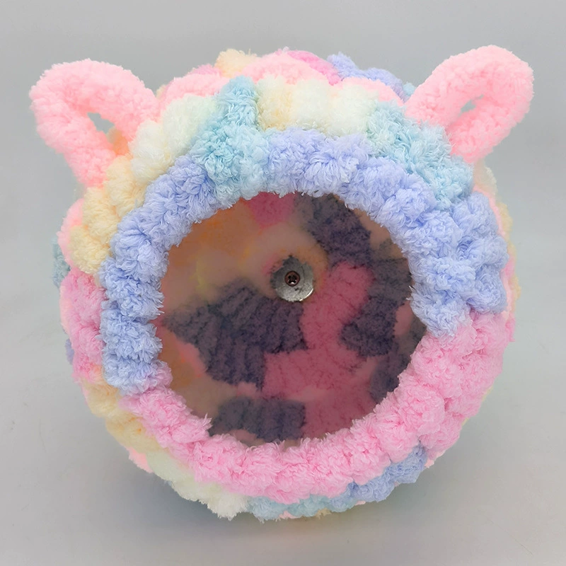 Handmade Thick Knitted Bird Nest, Plush Velvet, Supported Structure — Small/Medium/Large