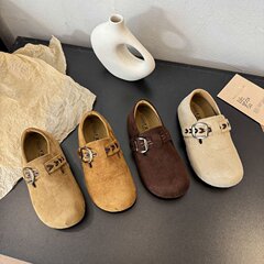 【youshilai】厚底内增高丑萌勃肯鞋2025新款秋季休闲百搭豆豆鞋
