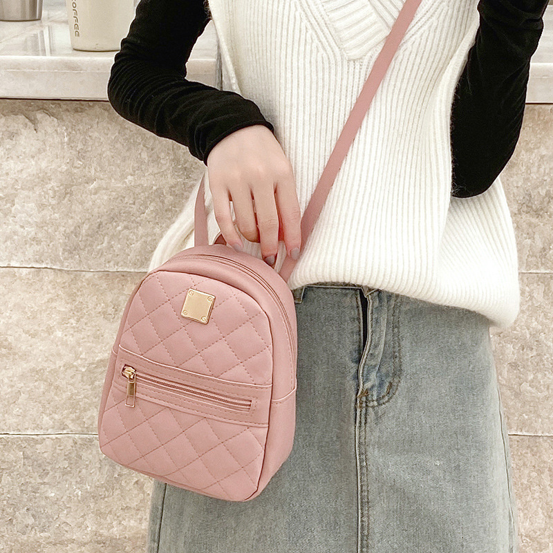 Bolso de mujer 2023 con diseño de rombos, mochila casual pequeña, bolso de mano/bandolera, bolso pequeño para teléfono, venta al por mayor