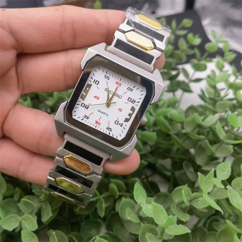Buccino Men's Classic Square Mechanical Watch Multifunctional_voghion.com