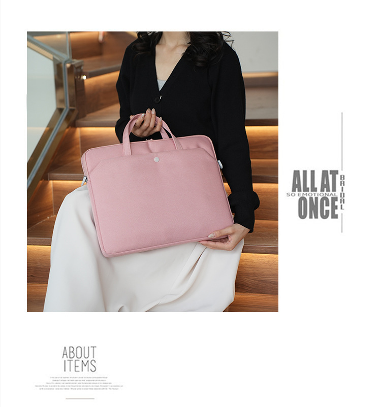 Airbag ultra-thin laptop bag, 14-inch and 15.6-inch tablet notebook inner bag, single-shoulder bag with logo printing undefined