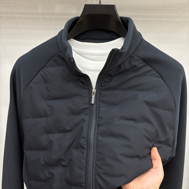 Autumn and Winter Men's Jackets, Patchwork Men's down Jackets, Australian Fleece Warm Cotton Coats, Wool Jackets, Men's Cotton Coats